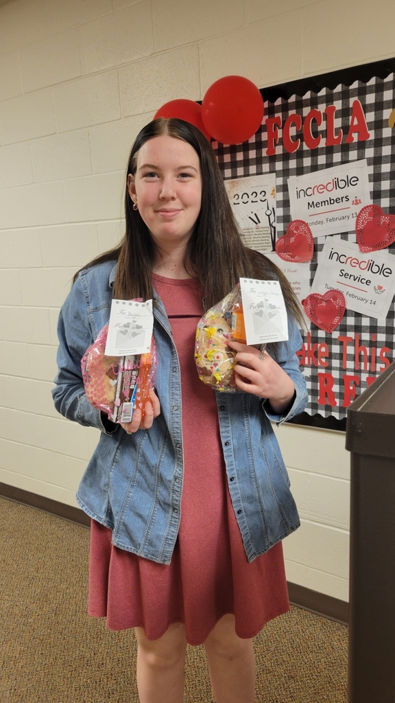 FCCLA members are celebrating FCCLA Week by delivering Crush Valentines. 